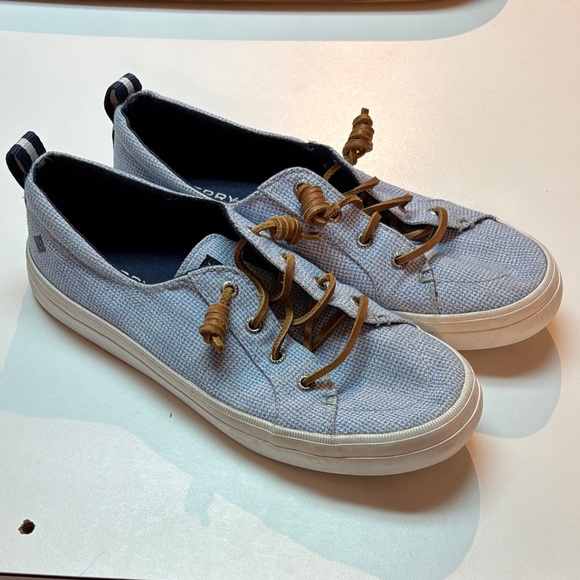 Sperry Shoes - Sperry Sneakers - Crest Vibe Micro Gingham - Blue